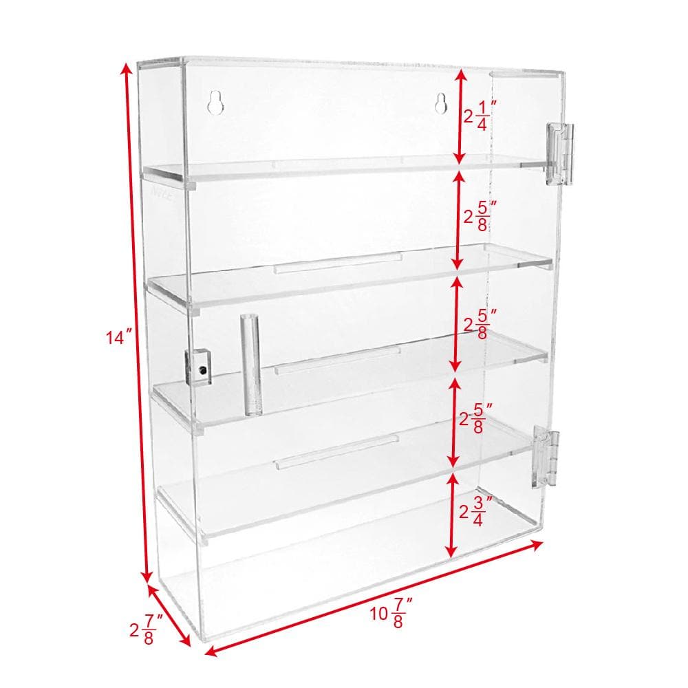 COT1760 Acrylic Display Case Organizer Storage Box Case