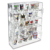 #COT1762 Mirror Back & 4 Shelves Acrylic Display case
