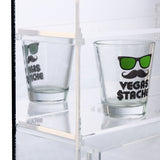 #COT1762 Mirror Back & 4 Shelves Acrylic Display case
