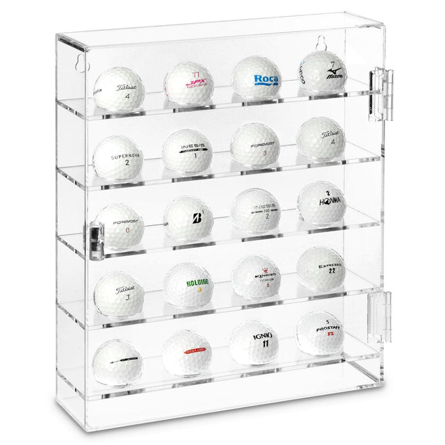 #COTG3020 Acrylic Mountable Display Case Cabinet for 20 Golf Balls