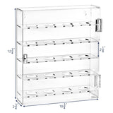#COTG3020 Acrylic Mountable Display Case Cabinet for 20 Golf Balls
