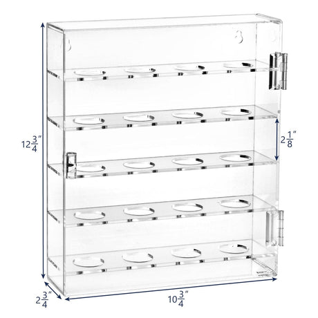 #COTG3020 Acrylic Mountable Display Case Cabinet for 20 Golf Balls