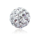 Rhinestone Pave Polymer Clay Ball Bead 8mm-Nile Corp