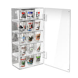 #DP320-A  Acrylic Mountable 5 Levels Mirrored Back Display Shelf