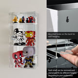 #DP320-A  Acrylic Mountable 5 Levels Mirrored Back Display Shelf