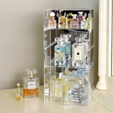#DP320-A  Acrylic Mountable 5 Levels Mirrored Back Display Shelf