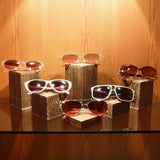 #DPW514-BR Wooden 6 Pcs Square Risers Display, Brown Color