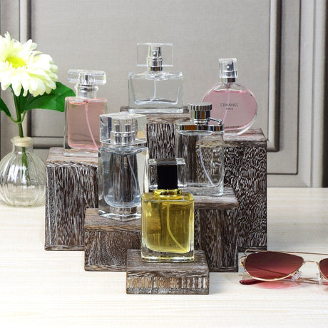 #DPW514-CF Wooden 6 Pcs Square Risers Display, Coffee Color