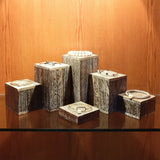 #DPW514-CF Wooden 6 Pcs Square Risers Display, Coffee Color