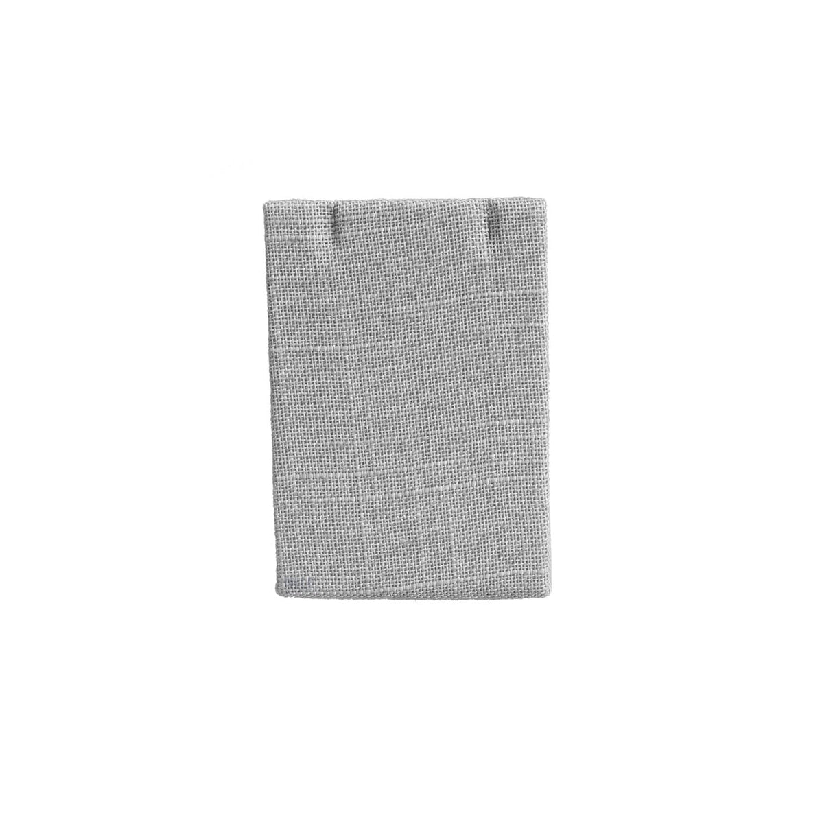 #ED-2140N-N21 Gray Burlap Linen Earring & Pendant Display Stand