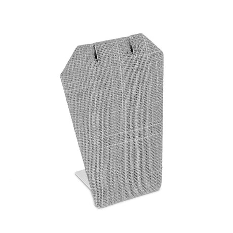 #ED-2143N-N21 Gray Burlap Linen Earring Display Stand