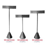 #ED-2401R-SG  Steel Grey Tall "T" Earring Stand in 6 3/4"H