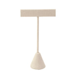 #ED-2403Q-BE "T" Earring Stands, Beige, 4 3/4”H