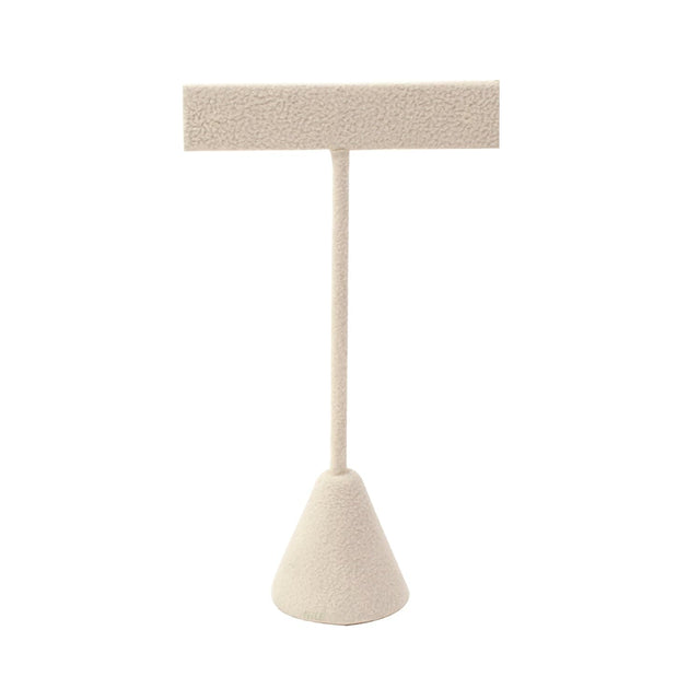 #ED-2403Q-BE "T" Earring Stands, Beige, 4 3/4”H
