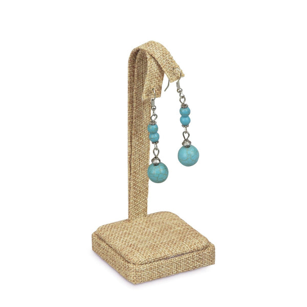 #ED-723N-N3 Earring tree; Burlap