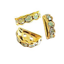 Rhinestone Half - Moon Spacer