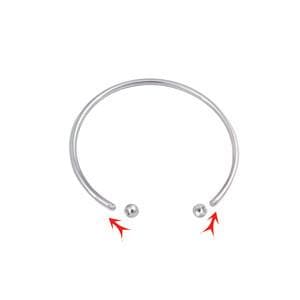 Brass Bangle/Screw ball ends-Nile Corp