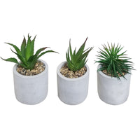 #FOW-25 Mini Home Decoration Clay Pot with Faux Green Artificial Plants for Home Indoor 