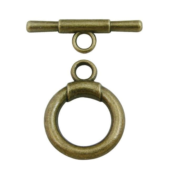 Pewter Toggle Clasp, 22mm x 27mm-Nile Corp