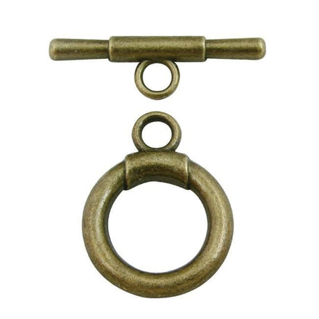 Pewter Toggle Clasp, 22mm x 27mm-Nile Corp