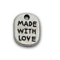 Pewter Charm ''Made With Love''-Nile Corp