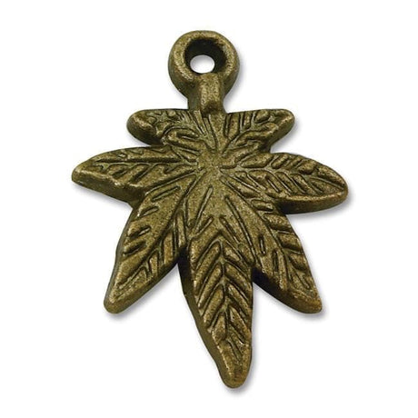 Pewter Maple-Leaf Charm-Nile Corp