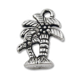 Pewter Coconut Palm Charm-Nile Corp