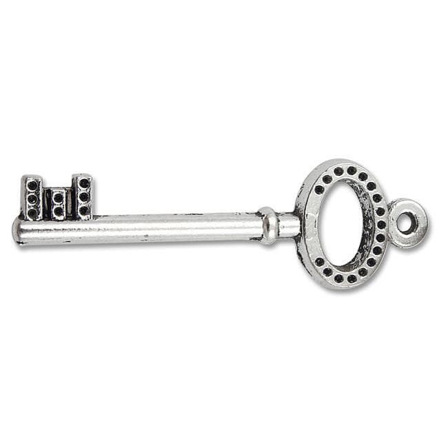 Pewter key charm-Nile Corp