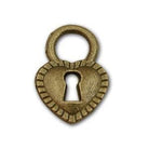 Pewter heart charm-Nile Corp