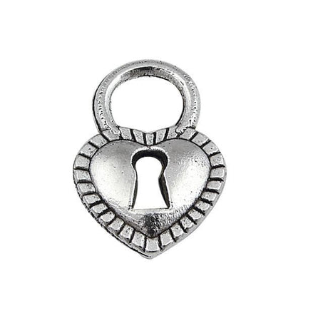 Pewter heart charm-Nile Corp