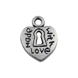 Pewter Heart Charm-Nile Corp