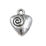 Pewter Heart Charm-Nile Corp