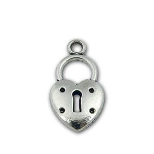Pewter Heart Charm-Nile Corp