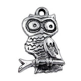 Pewter Owl Charm-Nile Corp