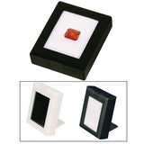 Glass top gemstone box with foldable easel-Nile Corp