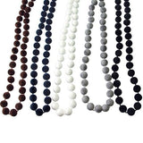 #GIF-F5543N Fabric Covered Beads Necklace Assorted Colors -Nile Corp
