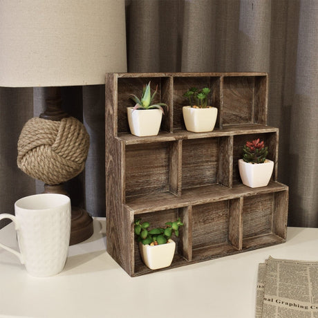#HOM309 9 compartments Multi-slot shelf cube display  