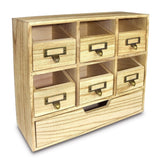 Wooden Desktop Drawers & Craft Supplies Storage Cabinet