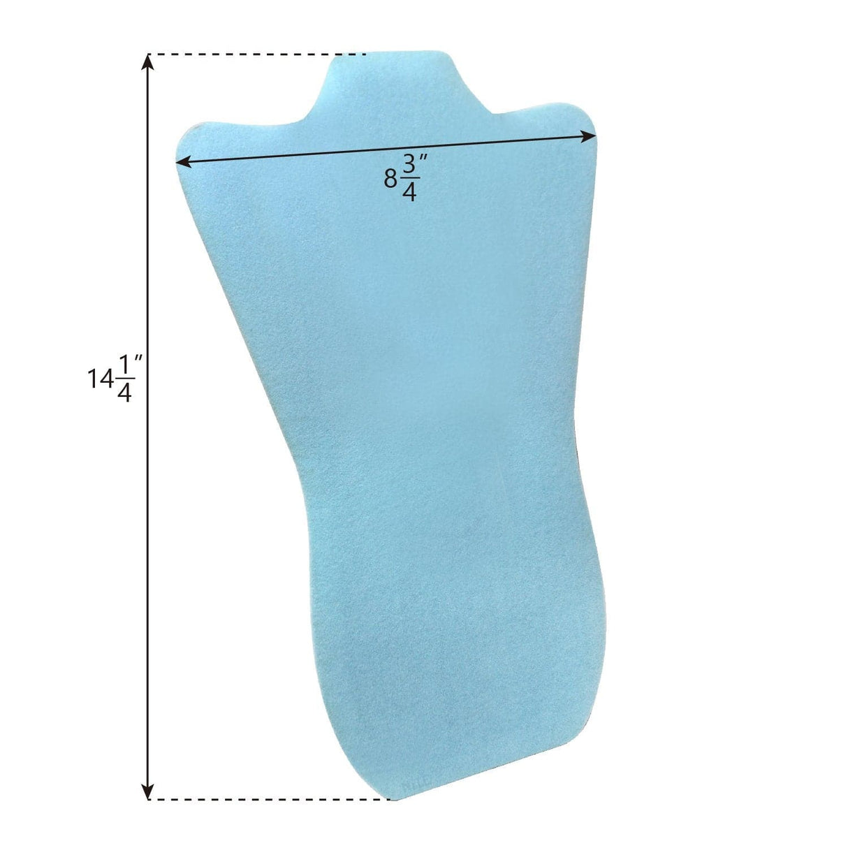 Deluxe Velvet Necklace Display. Blue or Pink-Nile Corp