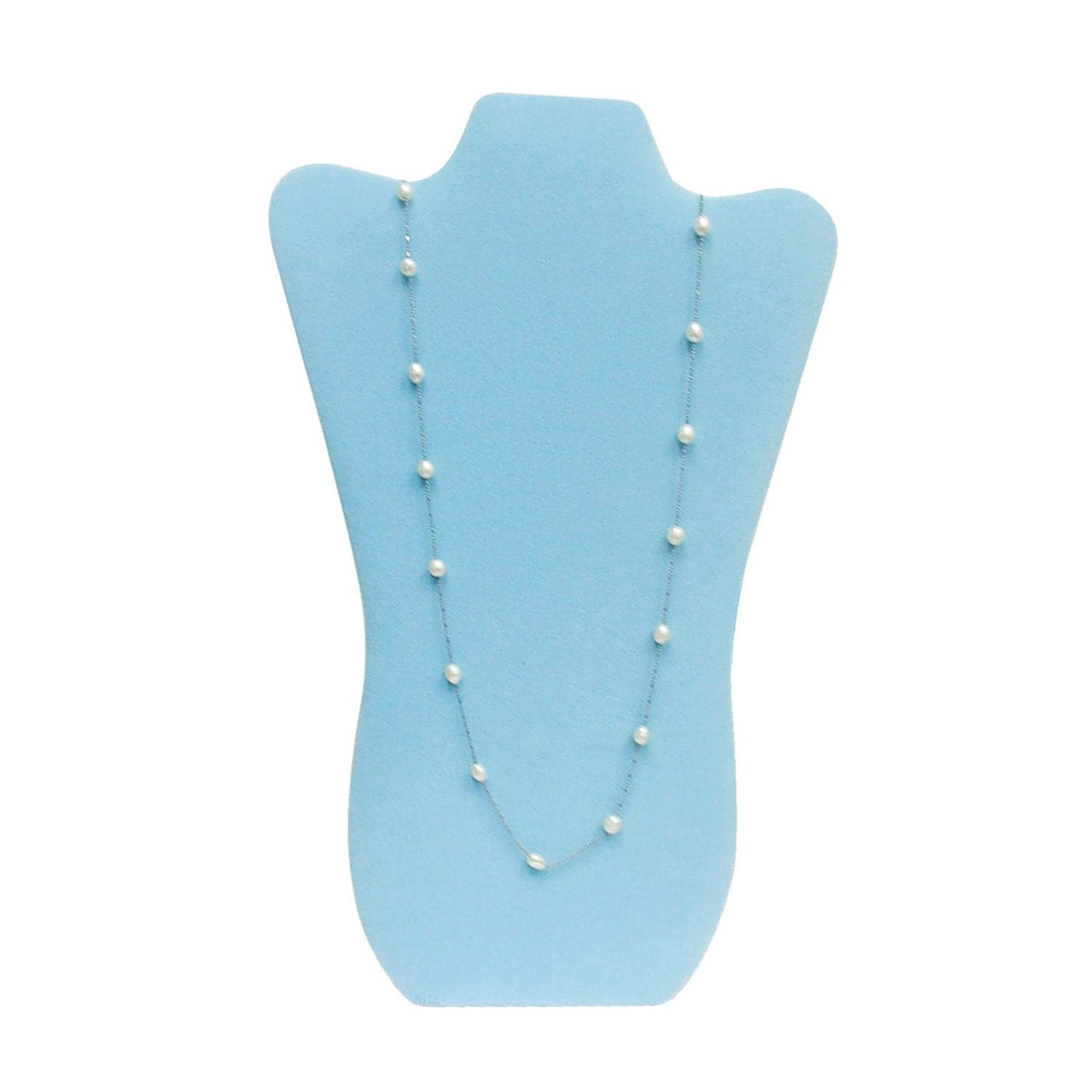 Deluxe Velvet Necklace Display. Blue or Pink-Nile Corp