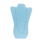 Deluxe Velvet Necklace Display. Blue or Pink-Nile Corp