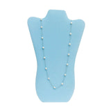 Deluxe Velvet Necklace Display. Blue or Pink-Nile Corp