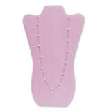 Deluxe Velvet Necklace Display. Blue or Pink-Nile Corp