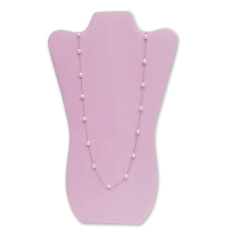 Deluxe Velvet Necklace Display. Blue or Pink-Nile Corp