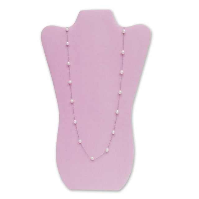 Deluxe Velvet Necklace Display. Blue or Pink-Nile Corp
