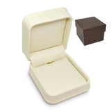 #JLP6-L32 Cream Faux Leather Pendant Box