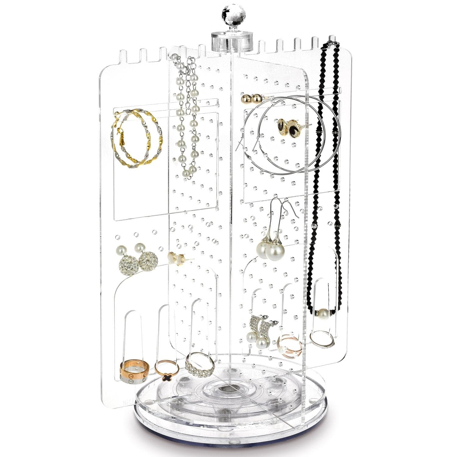 1pc Flocking Jewelry Storage Rack, Minimalist Grey Bracelet Holder For Home
