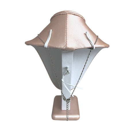 #ND-1893-S50 Champagne Color Necklace Display Bust