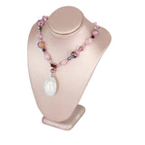 #ND-1893-S50 Champagne Color Necklace Display Bust