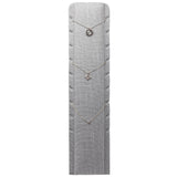 #ND-1991N-N21 Grey Linen Multi-Necklace Stand